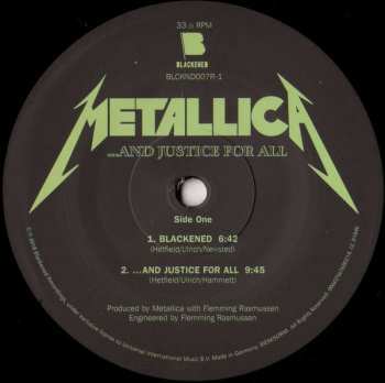 2LP Metallica: ...And Justice For All 40