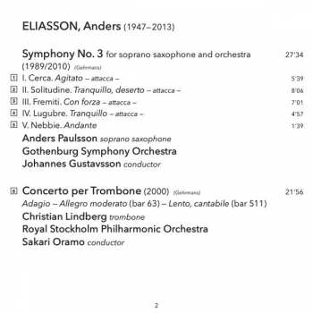 SACD Anders Eliasson: Symphonies Nos 3 & 4, Trombone Concerto 174331