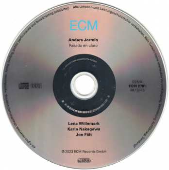 CD Anders Jormin: Pasado En Claro 408965