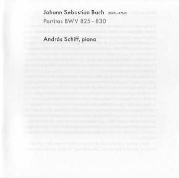 2CD András Schiff: Six Partitas 121542