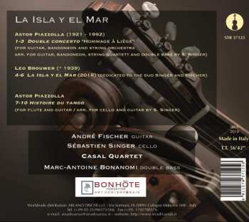 CD André Fischer: La Isla Y El Mar - Music By Leo Brouwer And Astor Piazzolla 180082