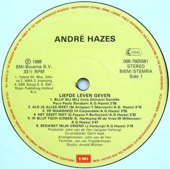LP André Hazes: Liefde, Leven, Geven