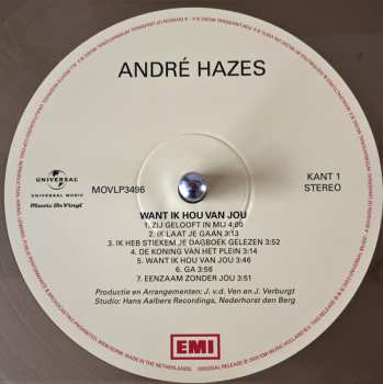LP André Hazes: Want Ik Hou Van Jou CLR | LTD 497828