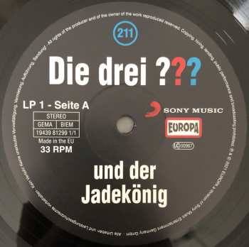 2LP André Marx: Die Drei ??? 211 - Und Der Jadekönig LTD 73333
