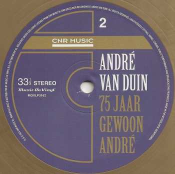 2LP André van Duin: 75 Jaar Gewoon André CLR | LTD | NUM 481602