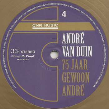2LP André van Duin: 75 Jaar Gewoon André CLR | LTD | NUM 481602