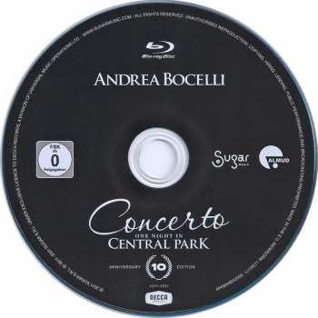 Blu-ray Andrea Bocelli: Concerto: One Night In Central Park 10th Anniversary Edition 389075