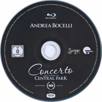 Blu-ray Andrea Bocelli: Concerto: One Night In Central Park 10th Anniversary Edition