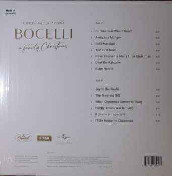 LP Andrea Bocelli: Matteo • Andre • Virginia Bocelli A Family Christmas 
