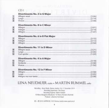 2CD Andrea Zani: Divertimenti For Violin And Cello 299903