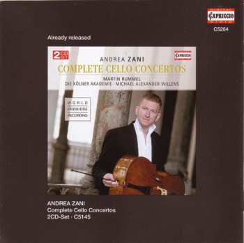 2CD Andrea Zani: Divertimenti For Violin And Cello 299903