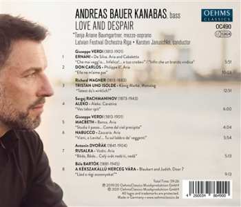 CD Andreas Bauer: Love And Despair 442165
