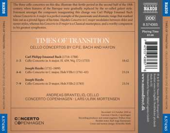 CD Andreas Brantelid: Times Of Transition (Cello Concertos By C.P.E. Bach And Haydn) 174353