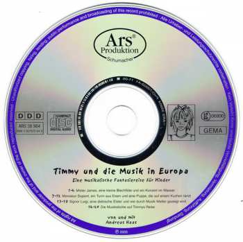 CD Andreas Haas: Timmy Und Die Musik In Europa 427244
