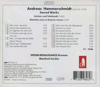 CD Andreas Hammerschmidt: Sacred Works 115107