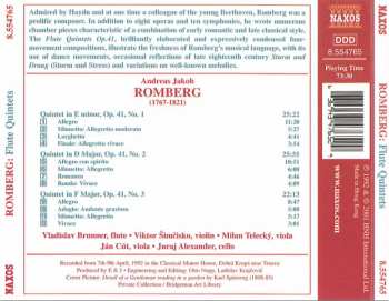CD Andreas Romberg: Flute Quintets 236957
