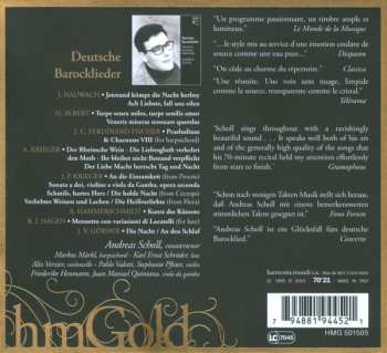 CD Andreas Scholl: Deutsche Barocklieder = German Baroque Songs = Chansons Baroques Allemandes 268941