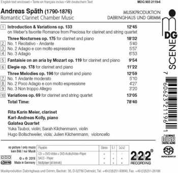 SACD Andreas Späth: Romantic Clarinet Chamber Music 361702