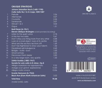 CD Andrei Ioniță: Oblique Strategies: Works For Solo Cello 186048