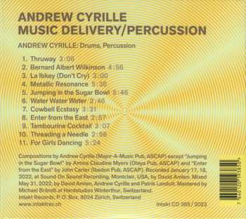 CD Andrew Cyrille: Music Delivery/Percussion 409060