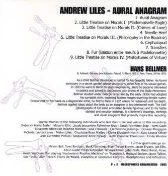 CD Andrew Liles: Aural Anagram 535687