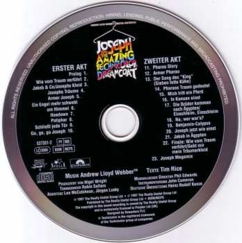 CD Andrew Lloyd Webber: Andrew Lloyd Webber's Musical-Welterfolg: Joseph And The Amazing Technicolor Dreamcoat (Deutsche Originalaufnahme) 155421