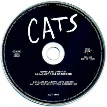 2CD Andrew Lloyd Webber: Cats: Complete Original Broadway Cast Recording 6560