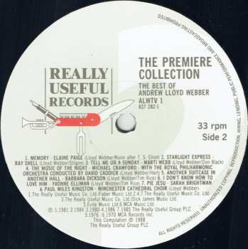 LP Andrew Lloyd Webber: The Premiere Collection - The Best Of Andrew Lloyd Webber