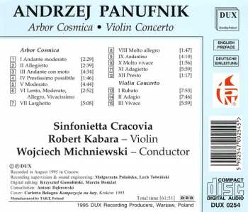 CD Andrzej Panufnik: Arbor Cosmica · Violin Concerto 309298