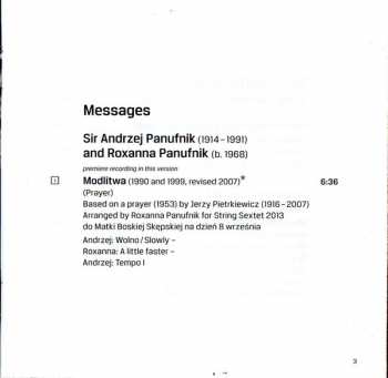CD Andrzej Panufnik: Messages, Chamber Works For Strings 304682