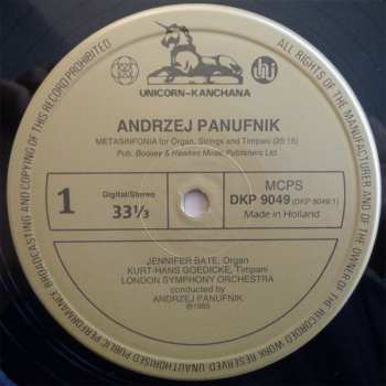 LP Andrzej Panufnik: Metasinfonia / Universal Prayer 279919