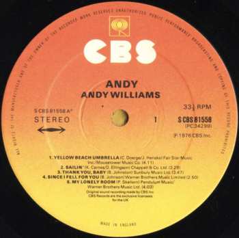 LP Andy Williams: Andy 472946