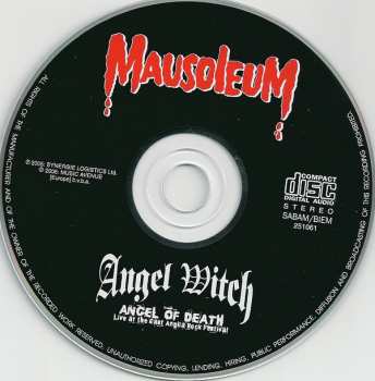 CD Angel Witch: Angel Of Death: Live At The East Anglia Rock Festival 243676