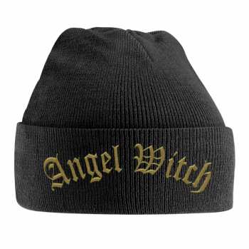 Merch Angel Witch: Čepice Gold Logo Angel Witch Vyšívaná