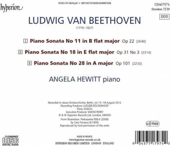 CD Angela Hewitt: Beethoven Piano Sonatas Op 22 - Op 31 No 3 - Op 101 186707