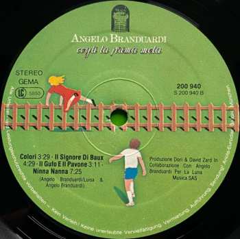 LP Angelo Branduardi: Cogli La Prima Mela
