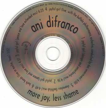 CD Ani DiFranco: More Joy, Less Shame 292634