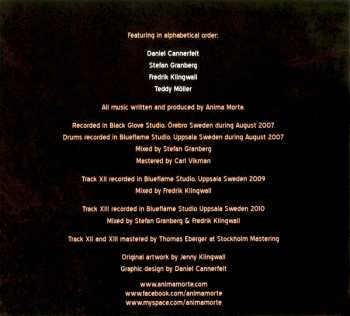 CD Anima Morte: Face The Sea Of Darkness DIGI 401695
