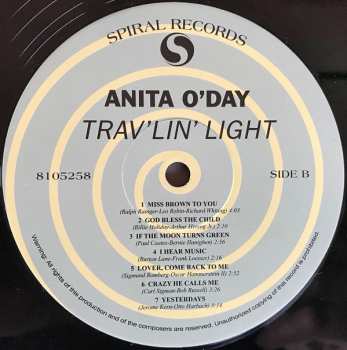 LP Anita O'day: Trav'lin' Light LTD 87495