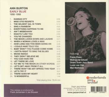 CD Ann Burton: Early Blue 1958-1968 437090