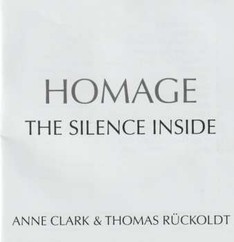 CD Anne Clark: Homage The Silence Inside 41626
