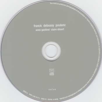 CD Anne Gastinel: Franck, Debussy, Poulenc 465645