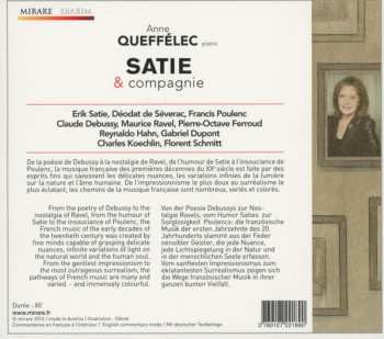 CD Anne Queffélec: Satie & Compagnie - Pièces Pour Piano Seul de Satie, Ravel, Debussy, Hahn... 98791