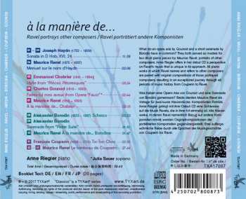 CD Anne Riegler: À la Maniere De... 441690