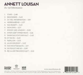 CD Annett Louisan: Zu Viel Information 373785