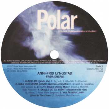 LP Anni-Frid Lyngstad: Frida Ensam LTD | CLR 11327