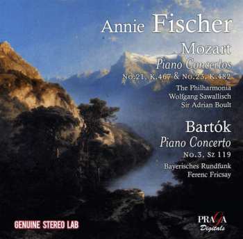 Album Annie Fischer: Mozart pianos concertos #21 & #23 Bartok piano concerto #3
