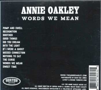 CD Annie Oakley: Words We Mean 234288