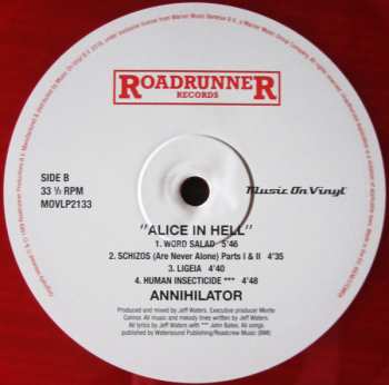 LP Annihilator: Alice In Hell LTD | NUM | CLR 392318