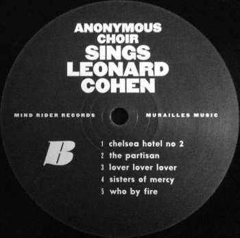 LP Anonymous Choir: Sings Leonard Cohen 87474